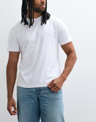 T-shirt col rond blanc