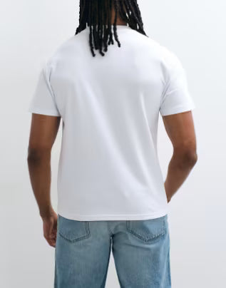 T-shirt col rond blanc