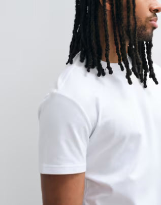 T-shirt col rond blanc